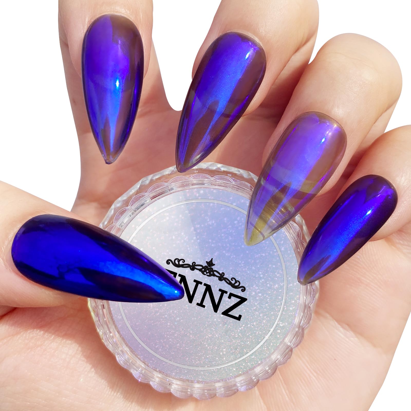 FNNZ jar front showing Unicorn Chrome label and compact packaging benefit