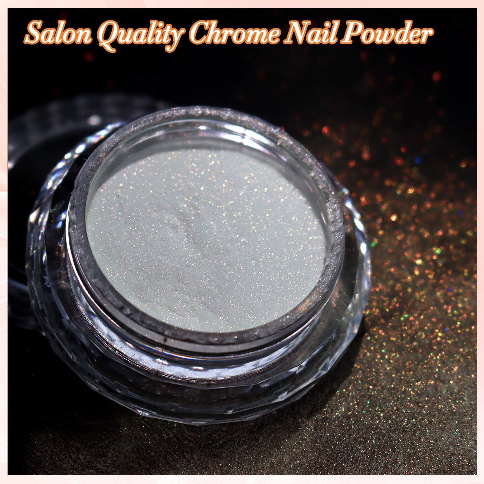 FNNZ pigment on black base producing vivid aurora mirror reflections