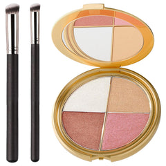 FNOLECY front palette view showing compact design and organized pans for travel-ready convenience