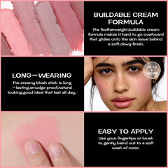 FOCALLURE baby pink close-up cap and label highlighting brand and product details