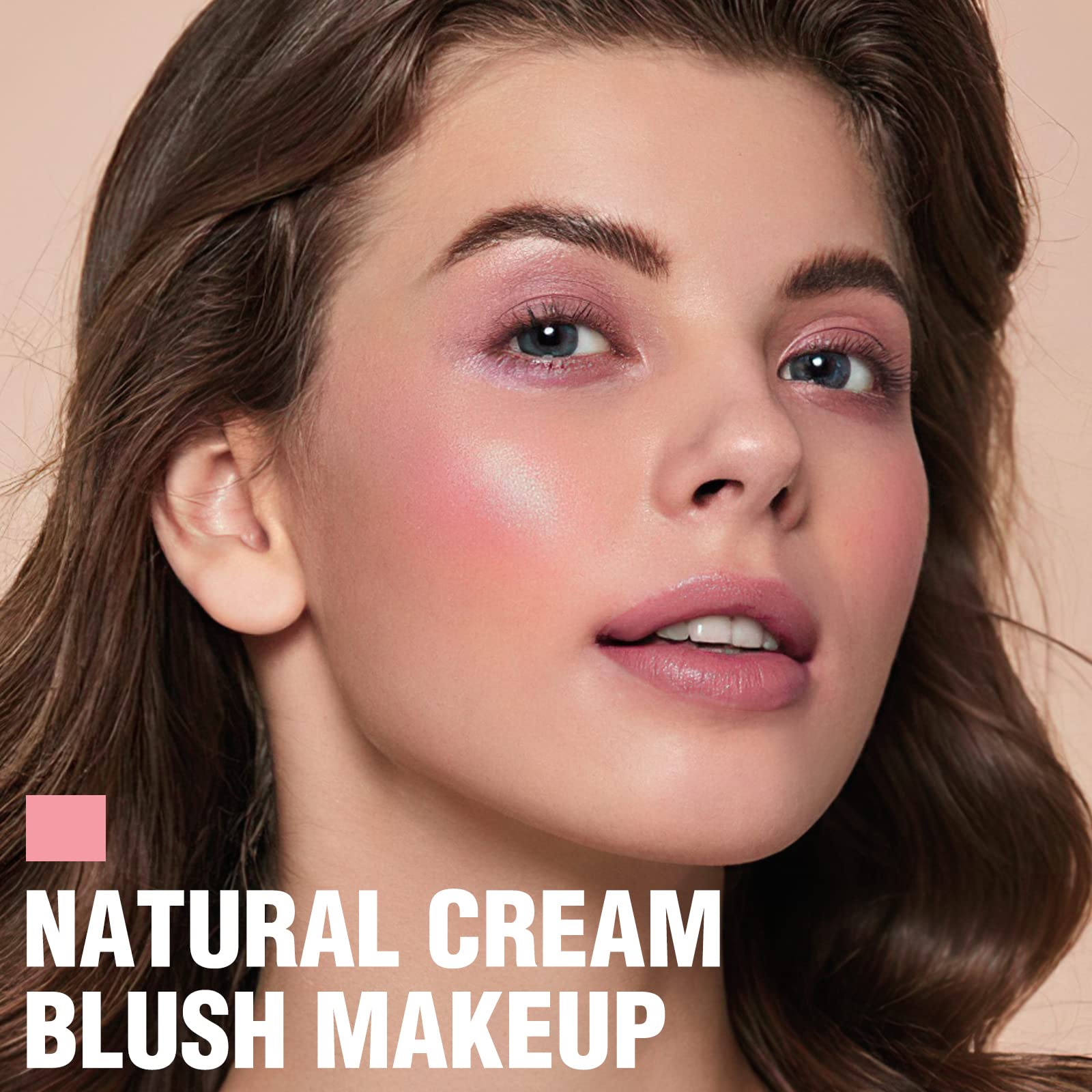 FOCALLURE baby pink texture swipe demonstrating creamy blendability and finish
