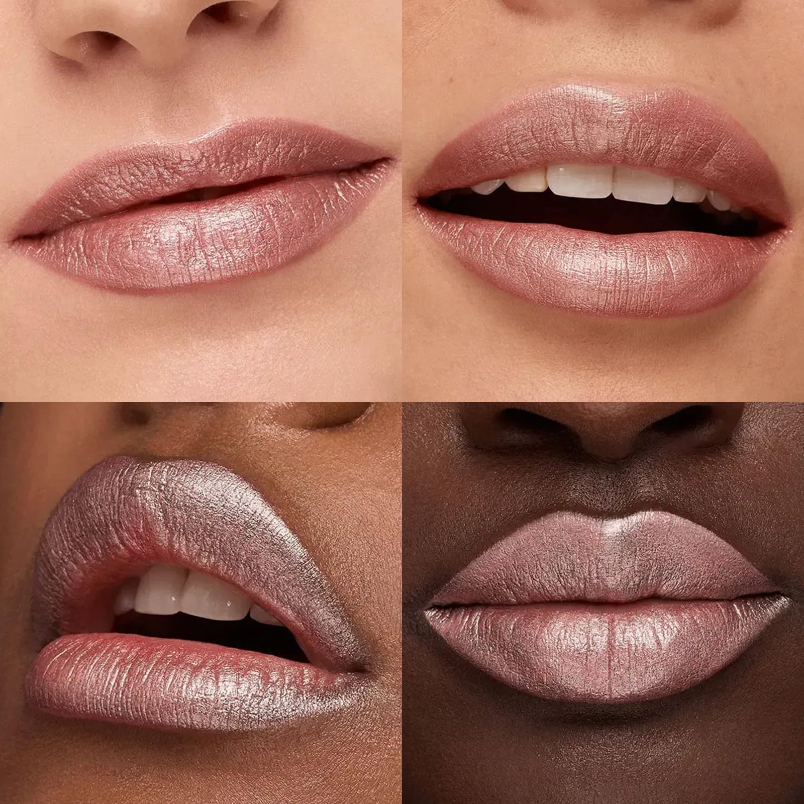 FOCALLURE texture close-up of lipstick surface showing moisturizing sheen benefit