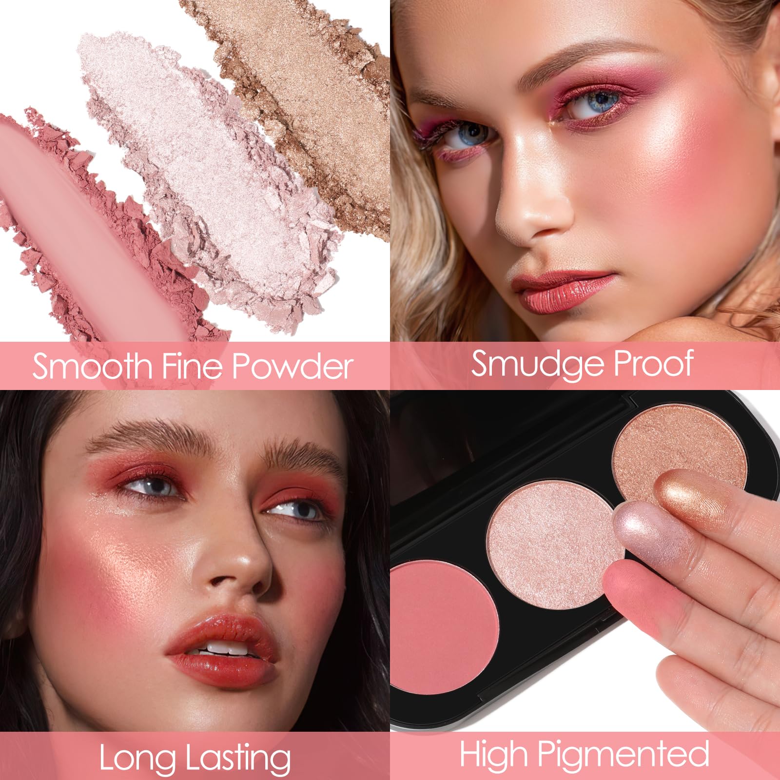 focallure close-up powder texture showing smooth micro-milled finish and blendability