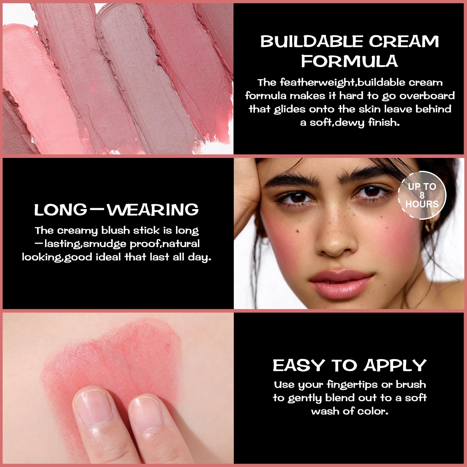 FOCALLURE stick tip close-up showing smooth formula for precise application