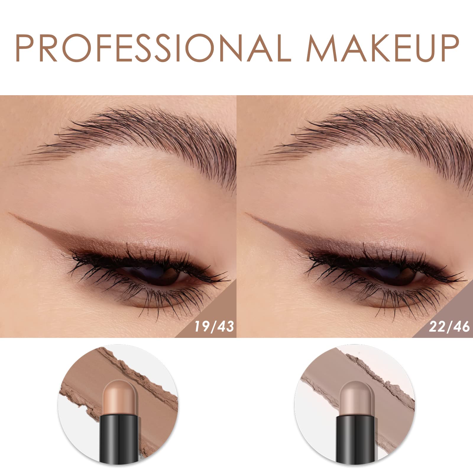 FOCALLURE blended with brush showing easy blending and seamless transitions