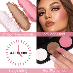 FOCALLURE bronzer texture close-up highlighting smooth, blendable micro-milled finish