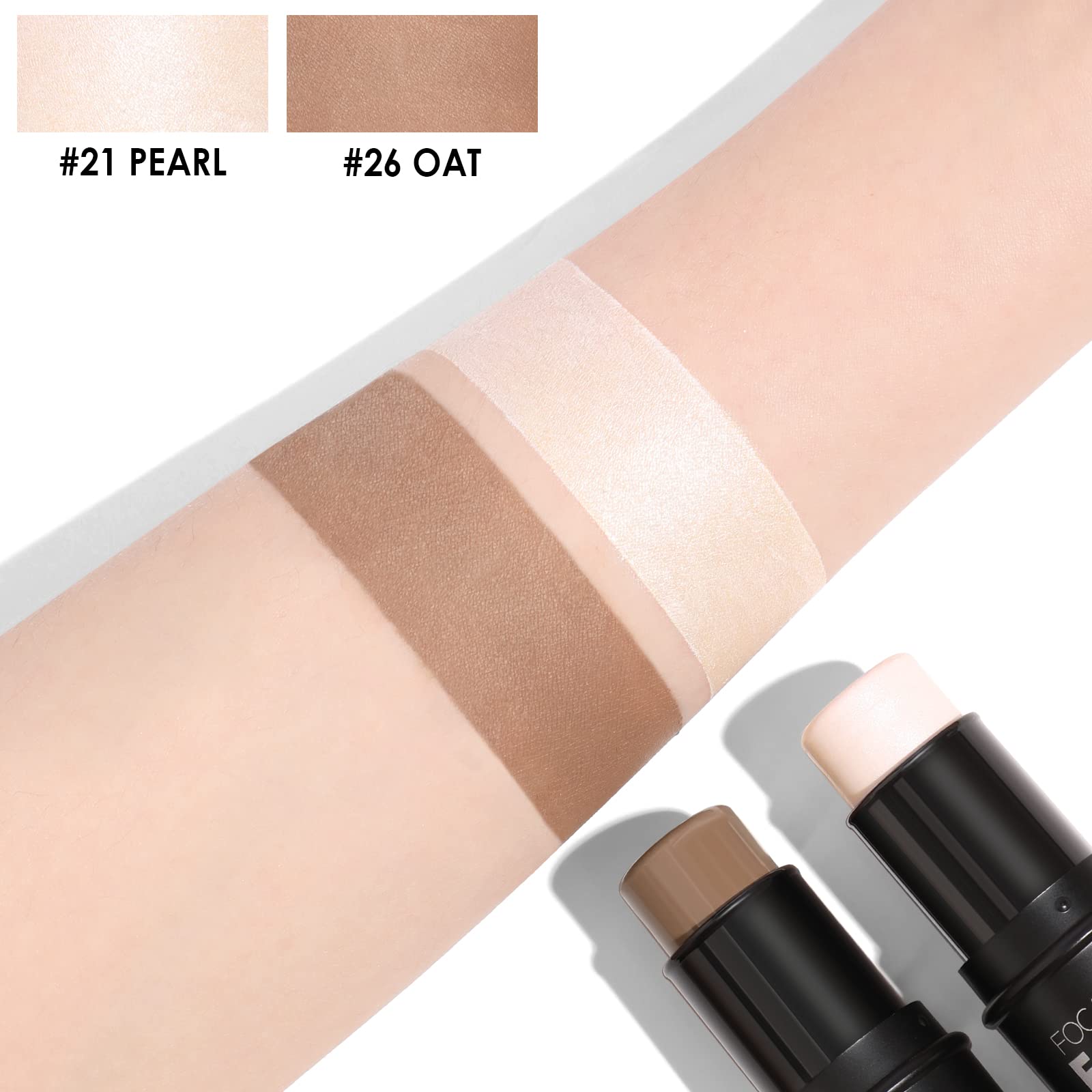 FOCALLURE bronzer tip detail highlighting smooth glide and pigment
