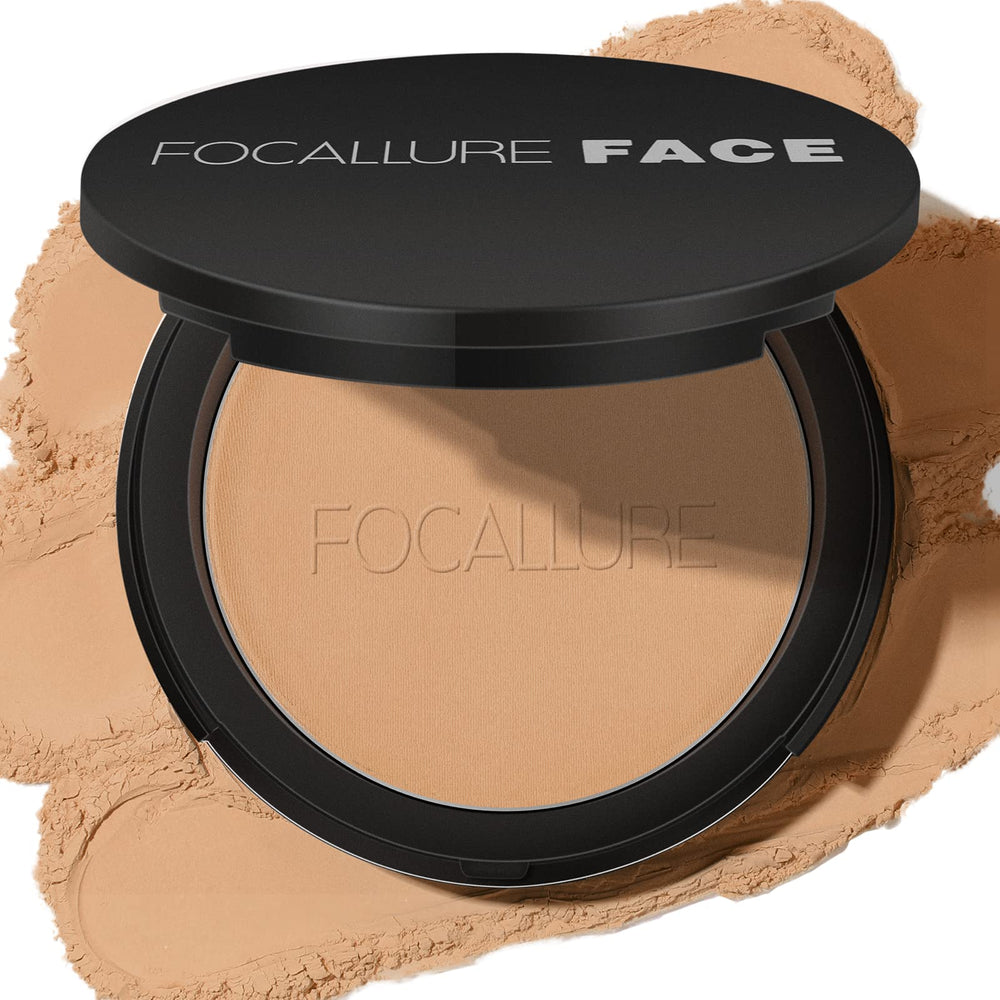 FOCALLURE compact front view showing slim design and nude shade for portability
