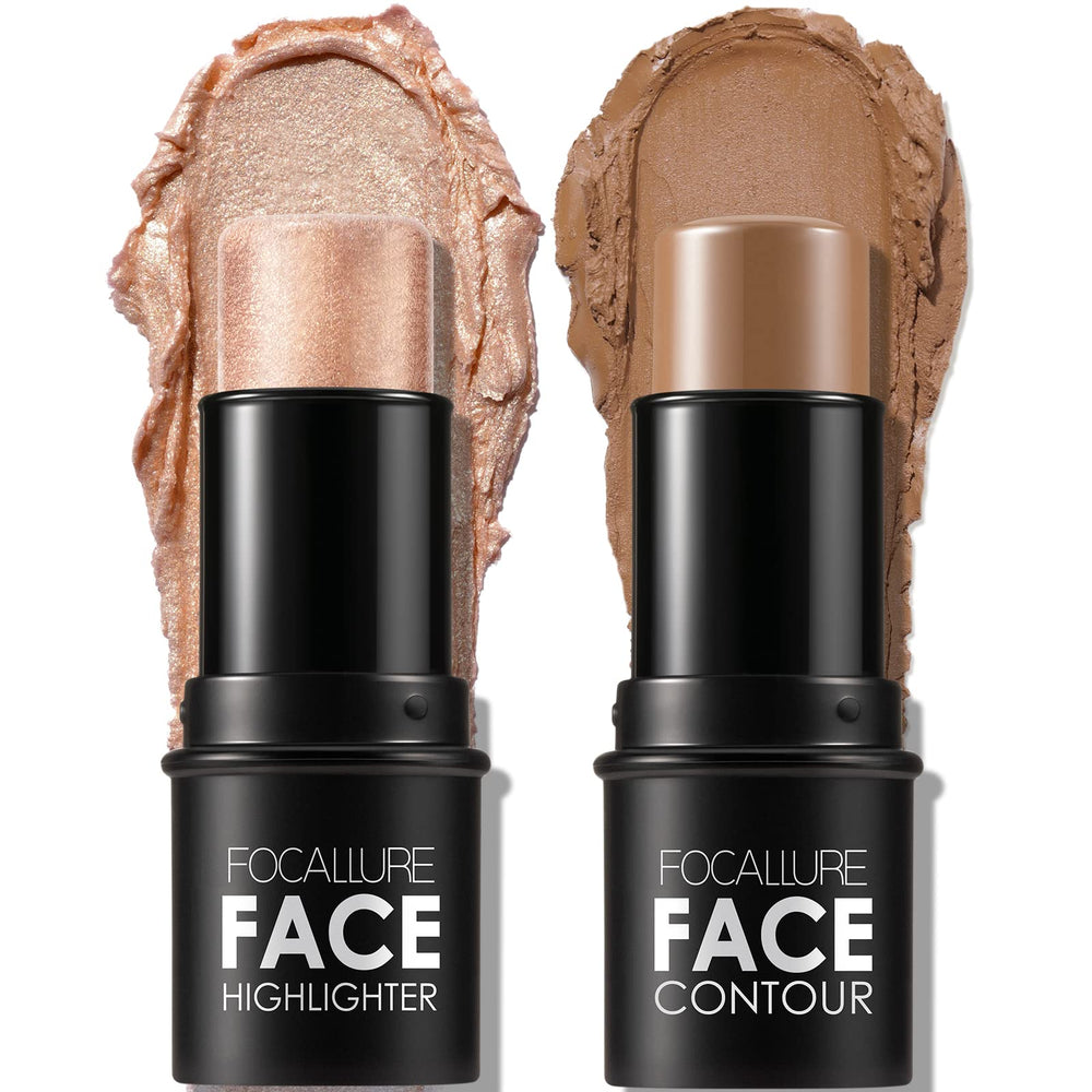 FOCALLURE front packaging showing contour stick duo and compact design benefit