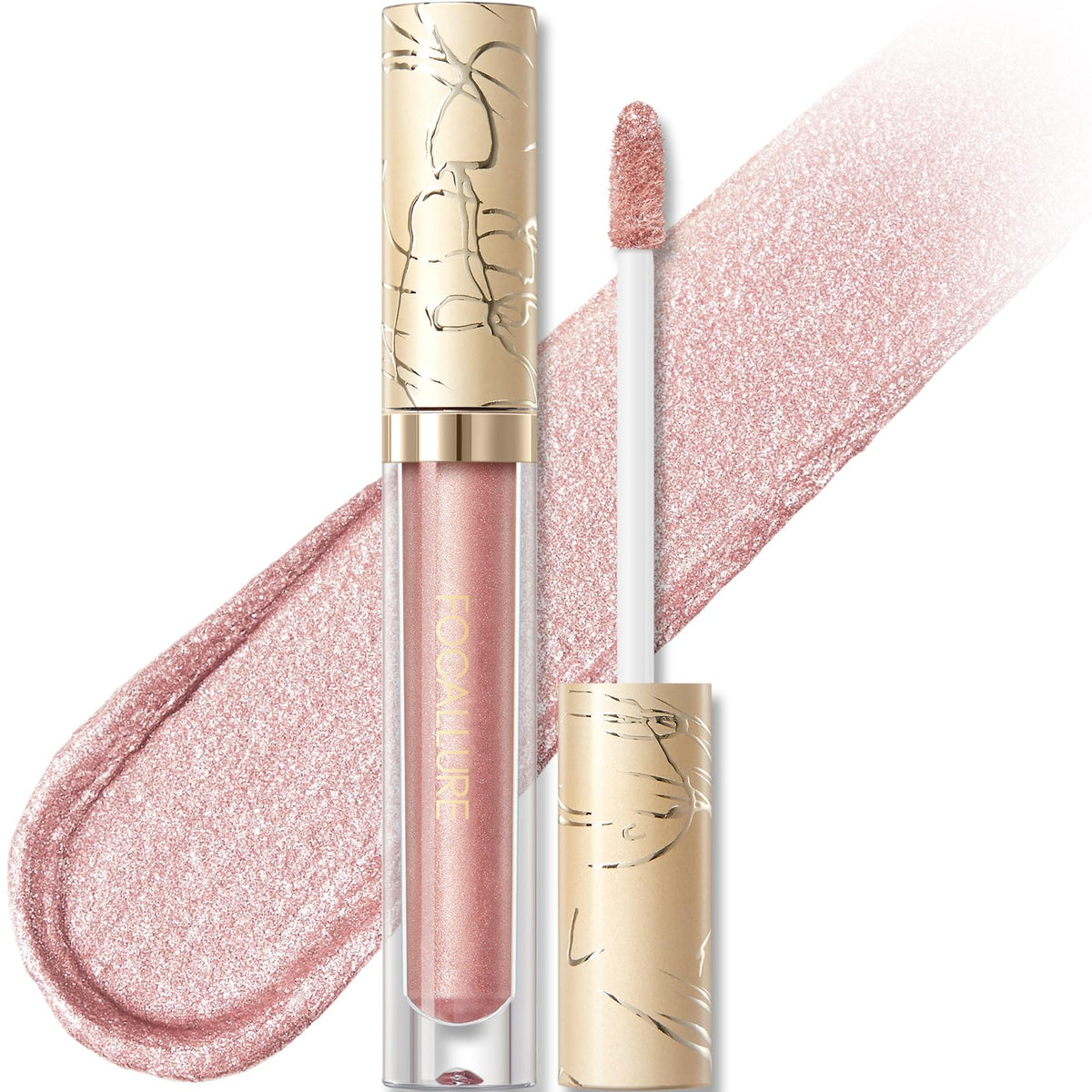 FOCALLURE front packaging showing metallic liquid lipstick and brand clarity benefit