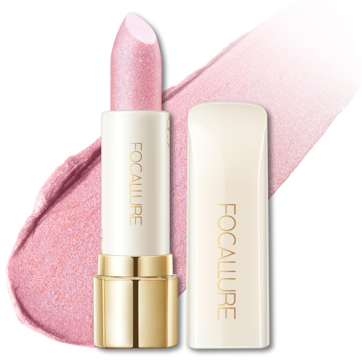 FOCALLURE front packaging showing Sour Sugar shade and shimmer, easy recognition benefit