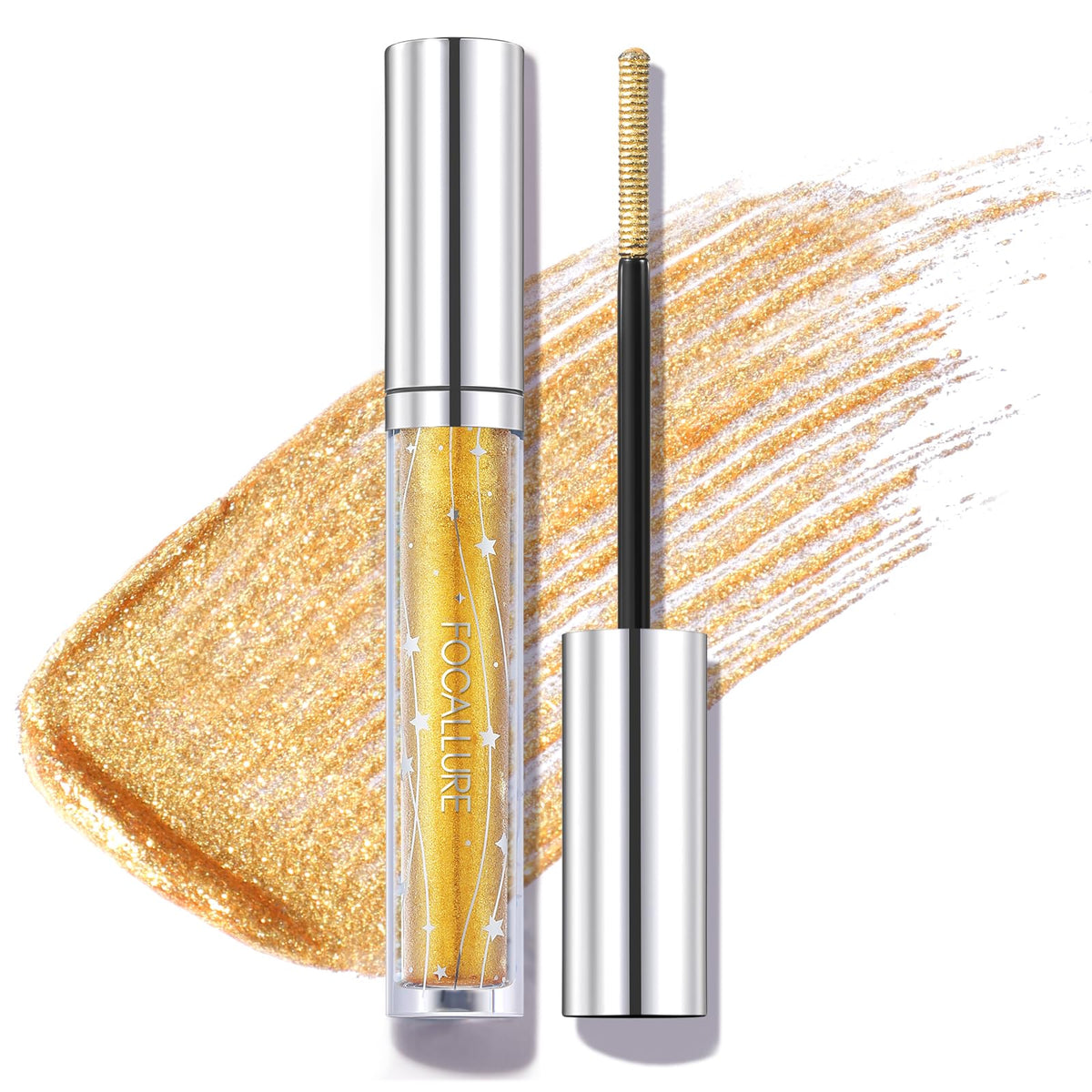FOCALLURE GD01 front packaging showing gold multichrome label and compact tube for easy carry