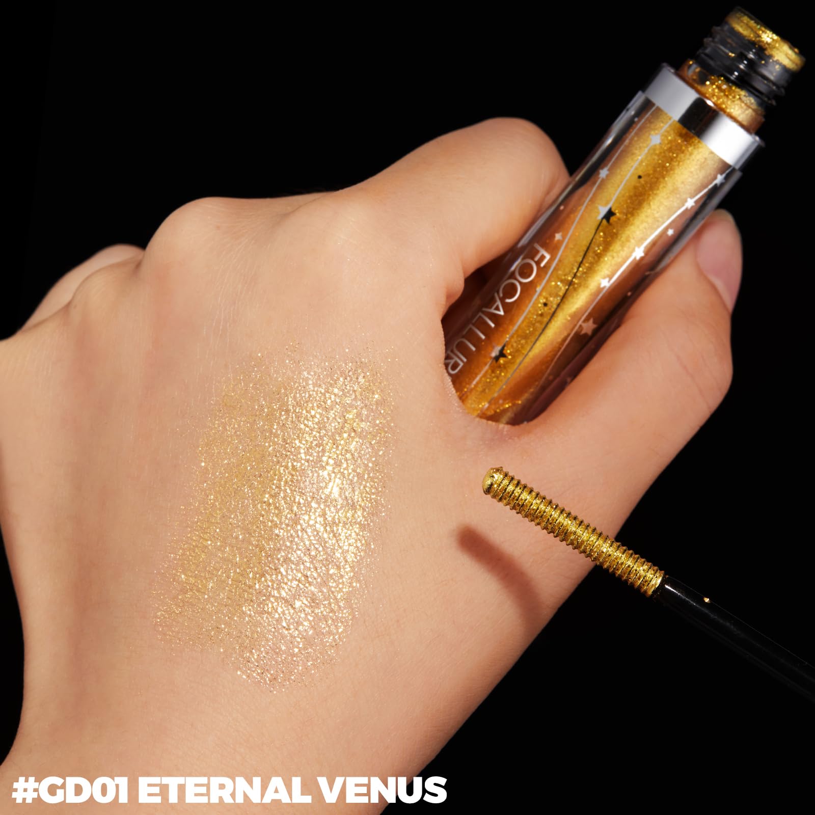 FOCALLURE gel texture detail showing smooth quick-dry soft gel for comfortable wear