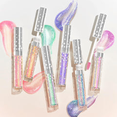 FOCALLURE closeup of lips showing smooth reflective shine and hydrated look