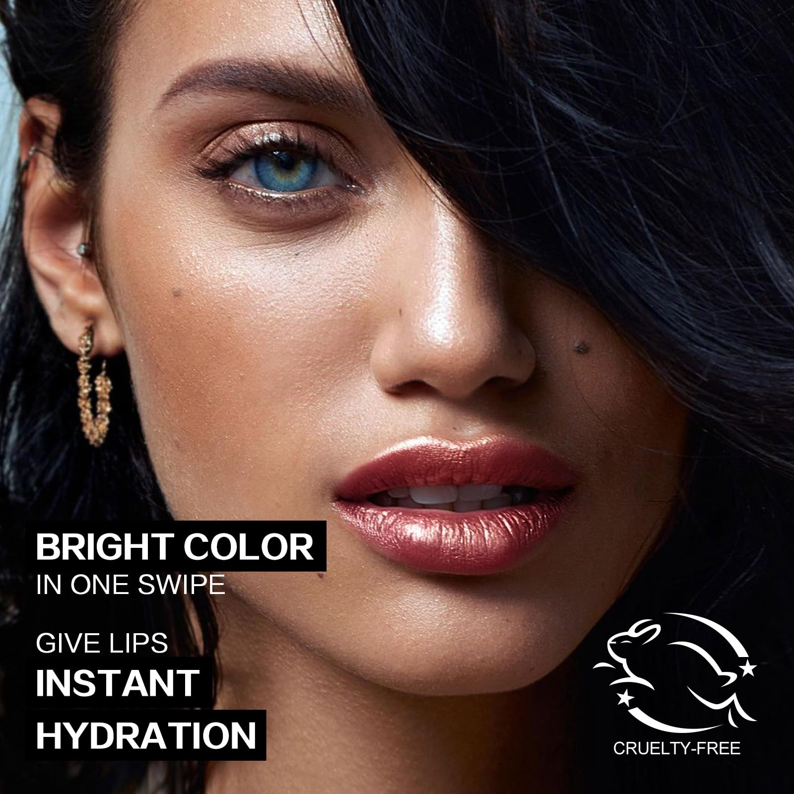 FOCALLURE swatch on arm displaying rich pigmentation and buildable coverage