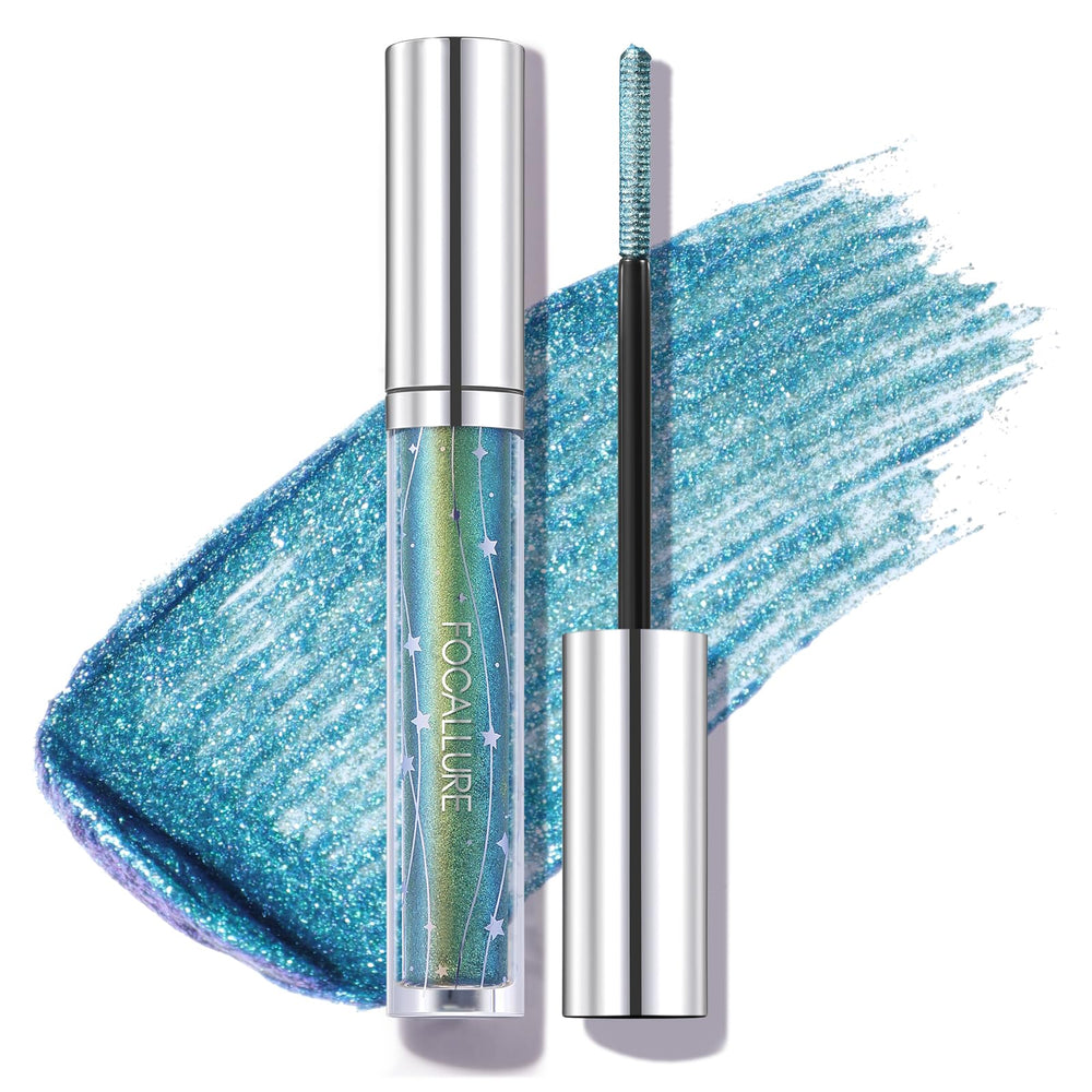 FOCALLURE GN01 front packaging showing mermaid green shimmer and label benefits