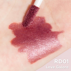 FOCALLURE lipstick swatch on arm demonstrating true color payoff and buildable coverage