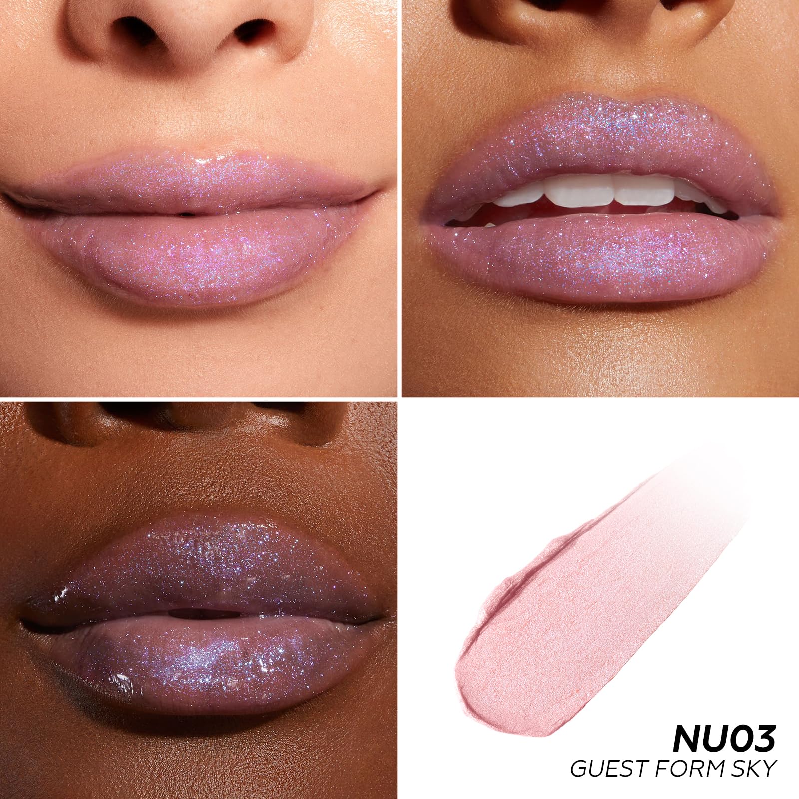FOCALLURE lipstick texture close-up showing creamy shimmer and smooth glide
