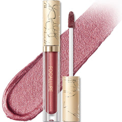 FOCALLURE metallic liquid lipstick front packaging showing shade and branding for easy selection