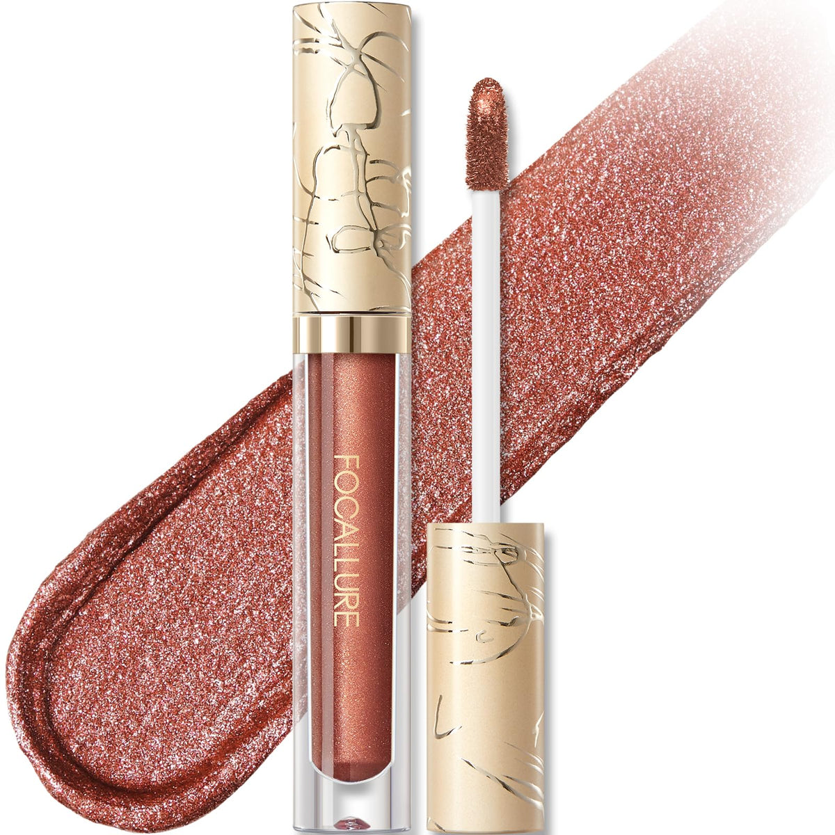 FOCALLURE front packaging showing shade and metallic finish benefit