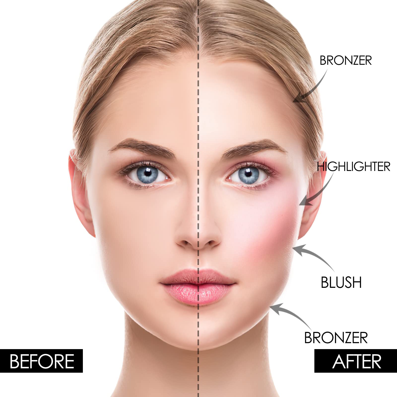 FOCALLURE palette held in hand to show compact size and travel-friendly benefit