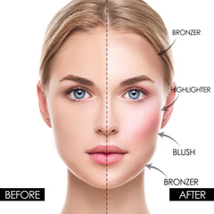 FOCALLURE palette held in hand to show compact size and travel-friendly benefit