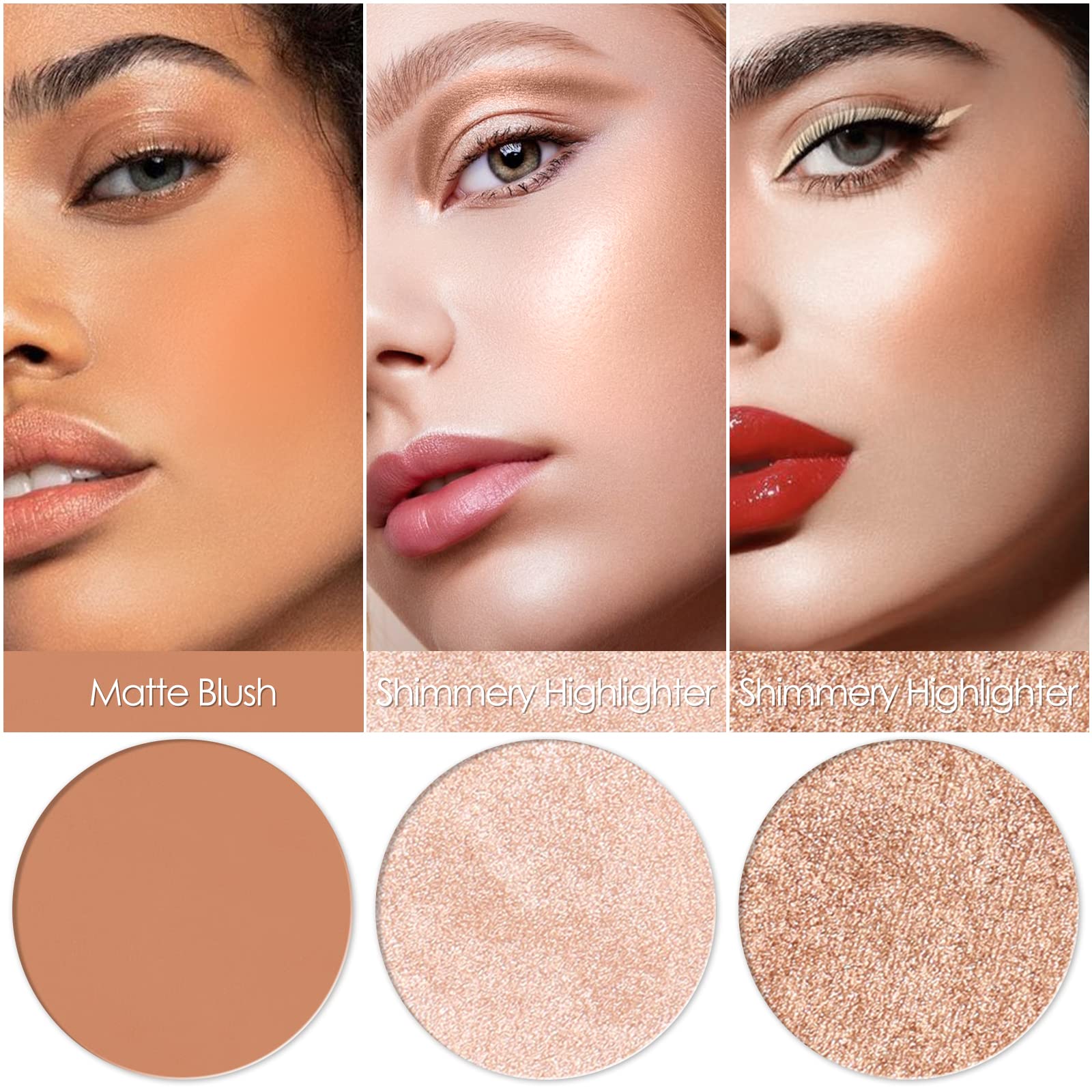FOCALLURE close-up of powder texture highlighting smooth, blendable finish