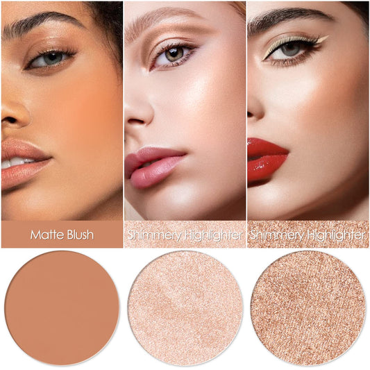 FOCALLURE close-up of powder texture highlighting smooth, blendable finish
