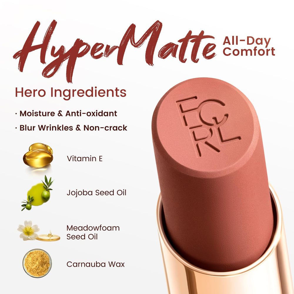 FOCALLURE lipstick applied on lips in use showing long-lasting matte finish