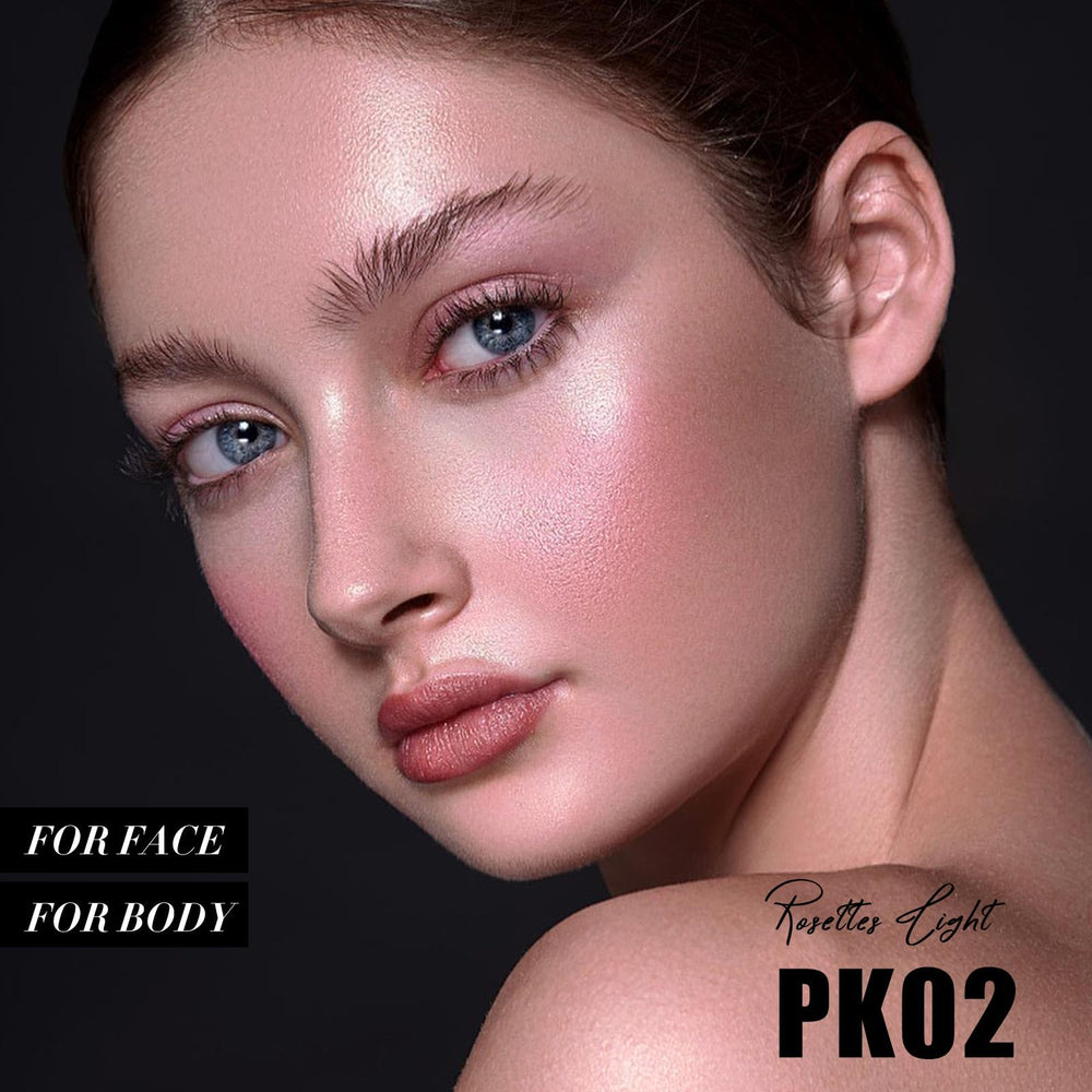 FOCALLURE open pan close-up revealing gel-to-powder shimmer texture benefit