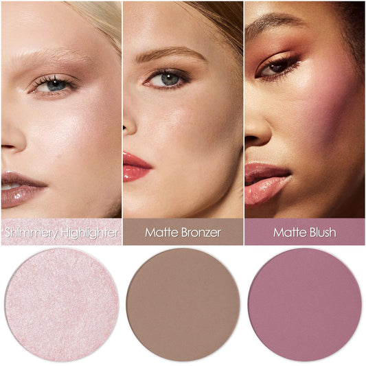 FOCALLURE close-up of powder texture illustrating smooth, micro-milled finish