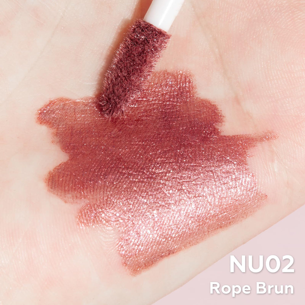 FOCALLURE Rope Brun texture swipe on arm showing metallic finish and true color benefit