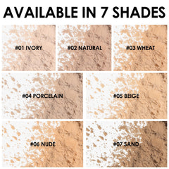 FOCALLURE powder compact in hand showing size and portability benefit