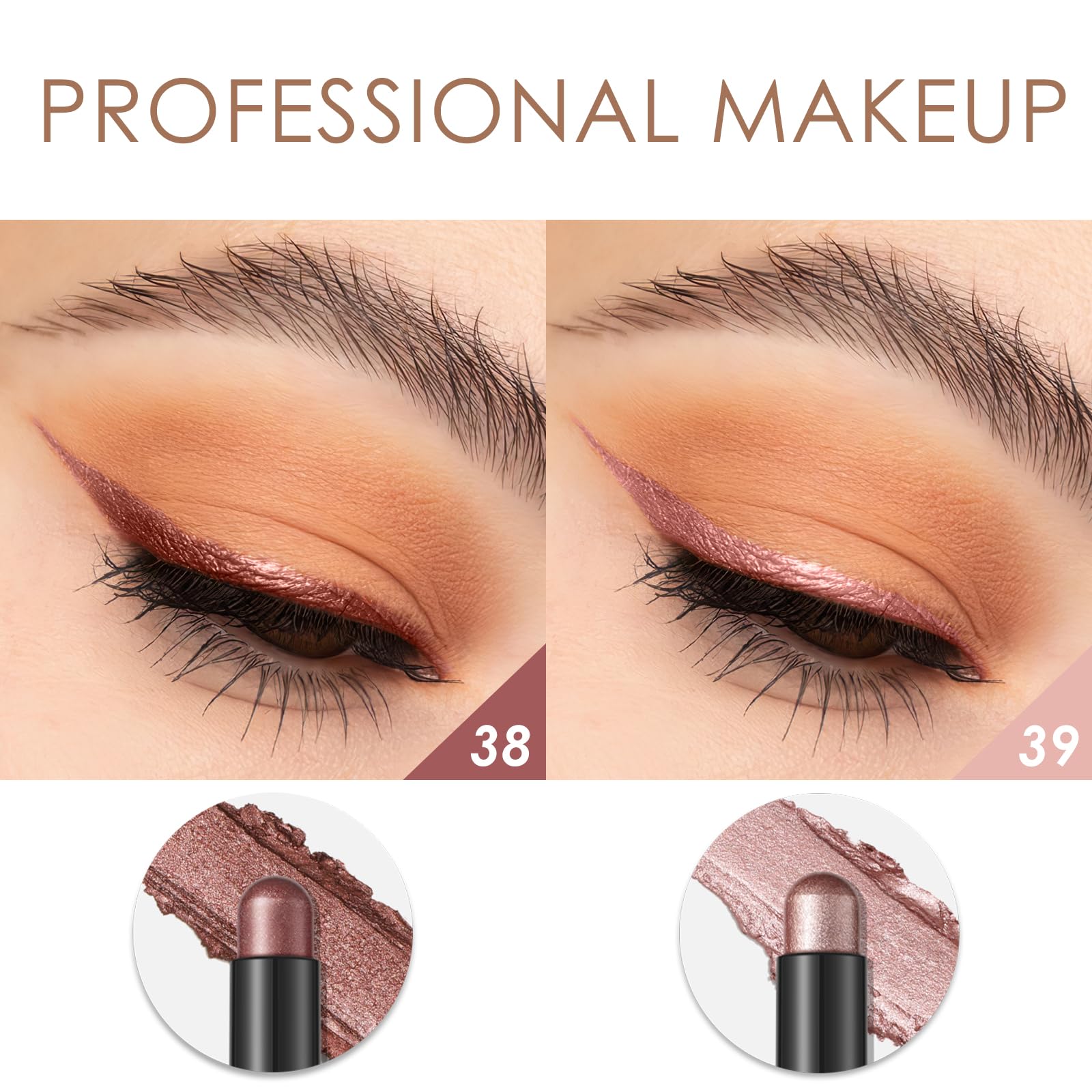 FOCALLURE swatches on arm comparing duo shades for versatile looks