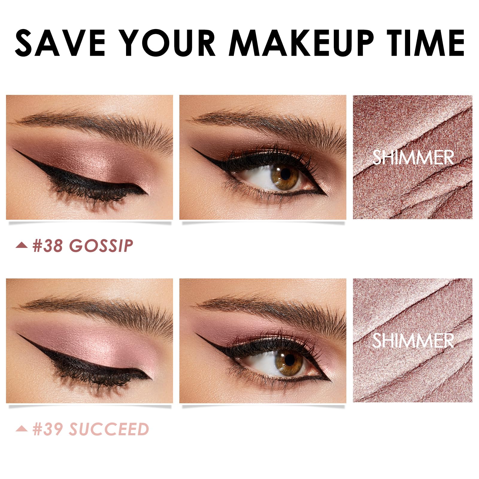 FOCALLURE close-up of creamy peach texture demonstrating smooth blendability