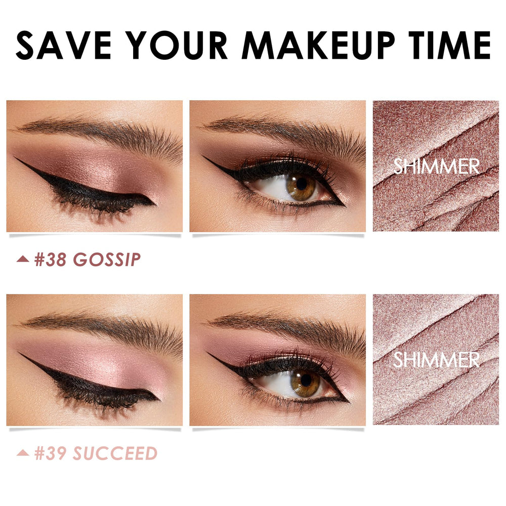 FOCALLURE close-up of creamy peach texture demonstrating smooth blendability