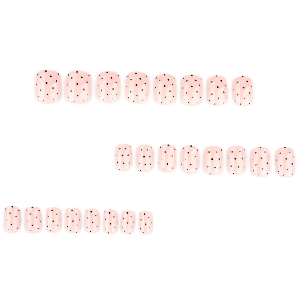Foccna close-up of polka-dot design highlighting glossy finish and decorative detail