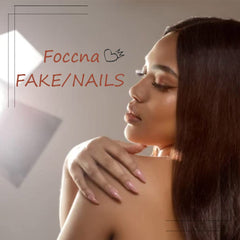 Foccna nails styled for wedding outfit, versatile look for special occasions