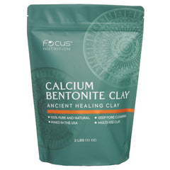 Focus Nutrition front packaging showing 2 lb resealable bag and label benefits