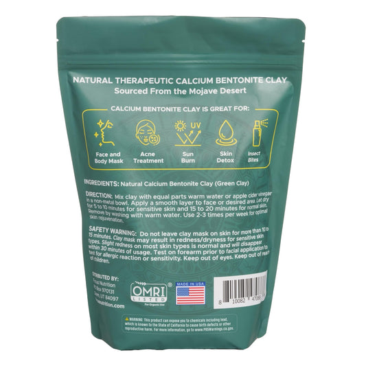 Focus Nutrition open bag with loose powder ready to scoop for masks