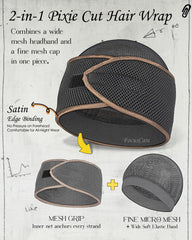 FocusCare close-up of inner mesh net that grips hair for overnight stability