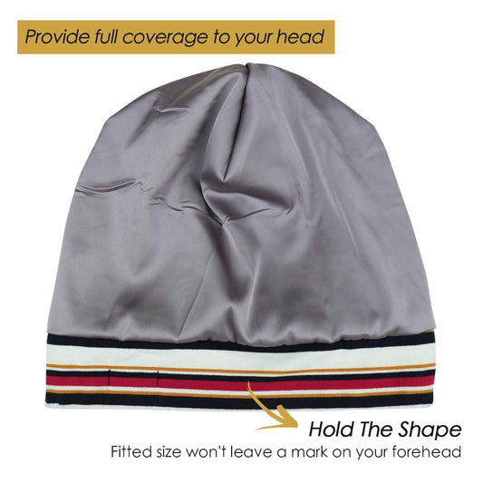 FocusCare satin lining close-up showing smooth fabric to reduce frizz