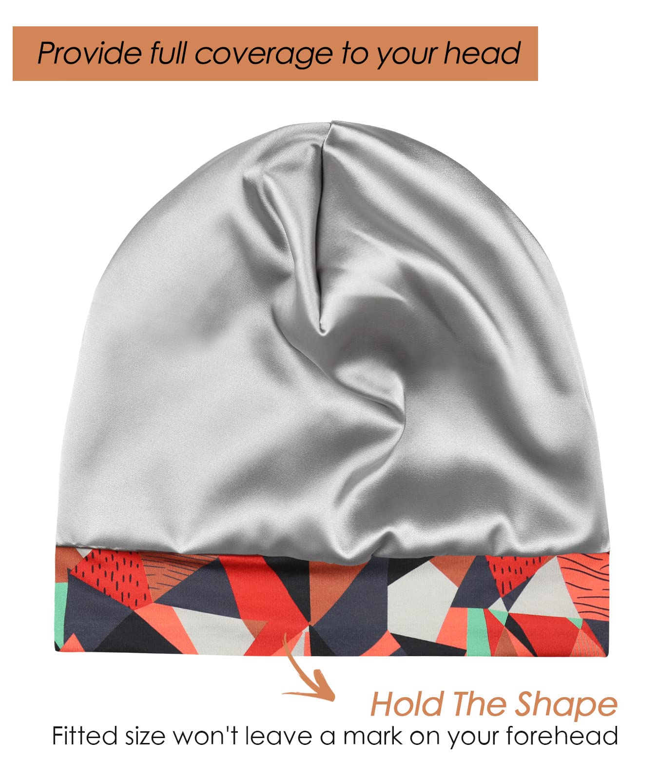 FocusCare satin lining close-up showing smooth fabric to reduce frizz