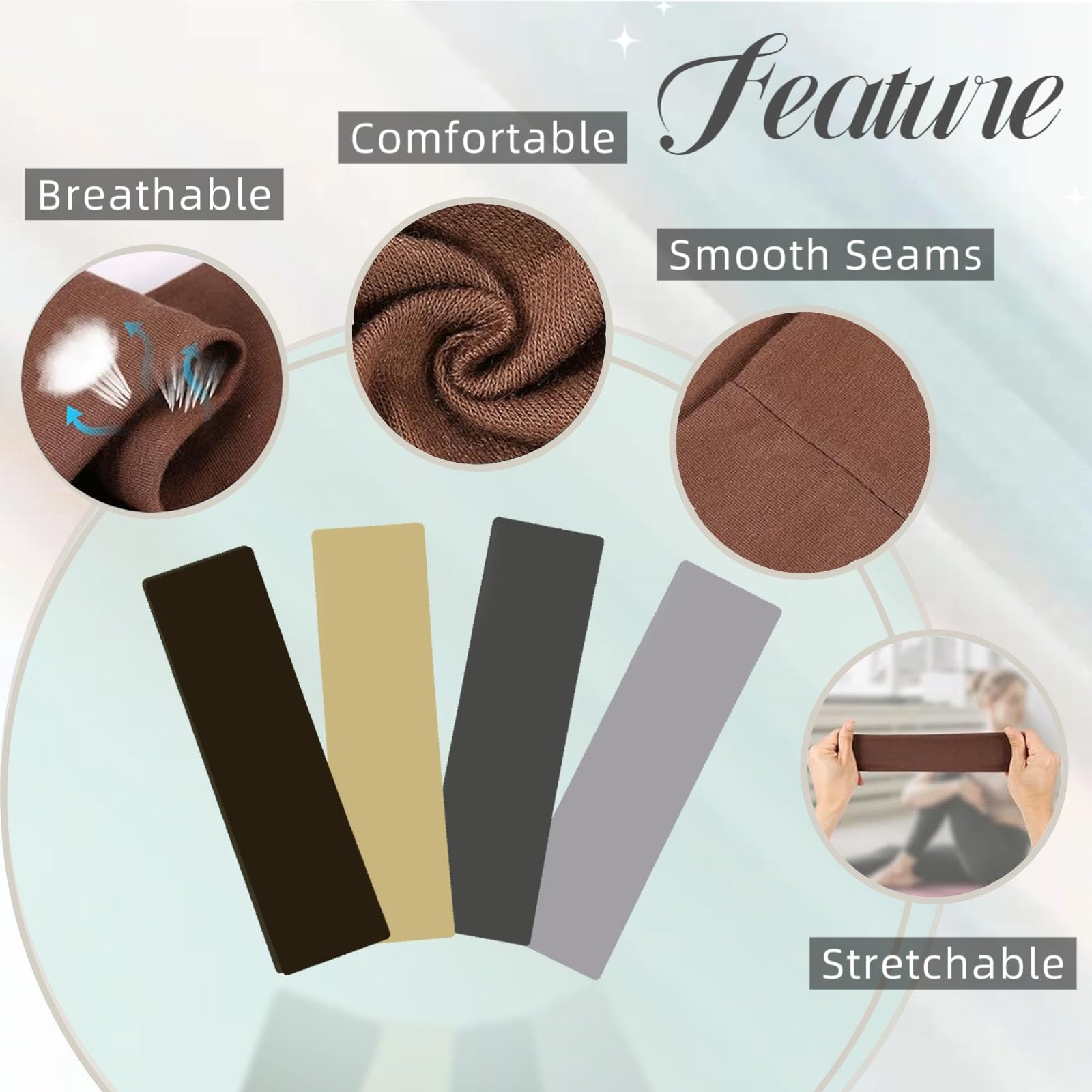 FODALUN close-up of knitted fabric texture for breathability and grip benefit