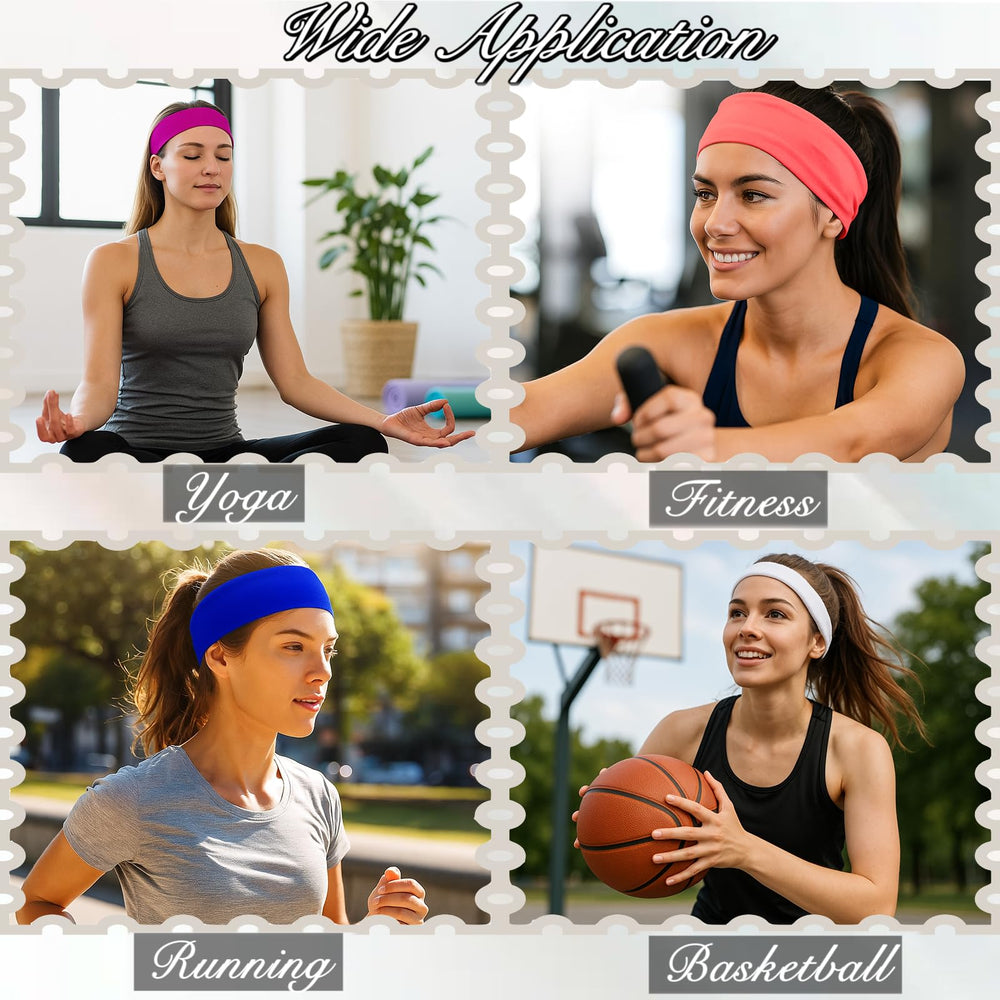 FODALUN headbands laid near laundry showing quick-dry easy-care advantage