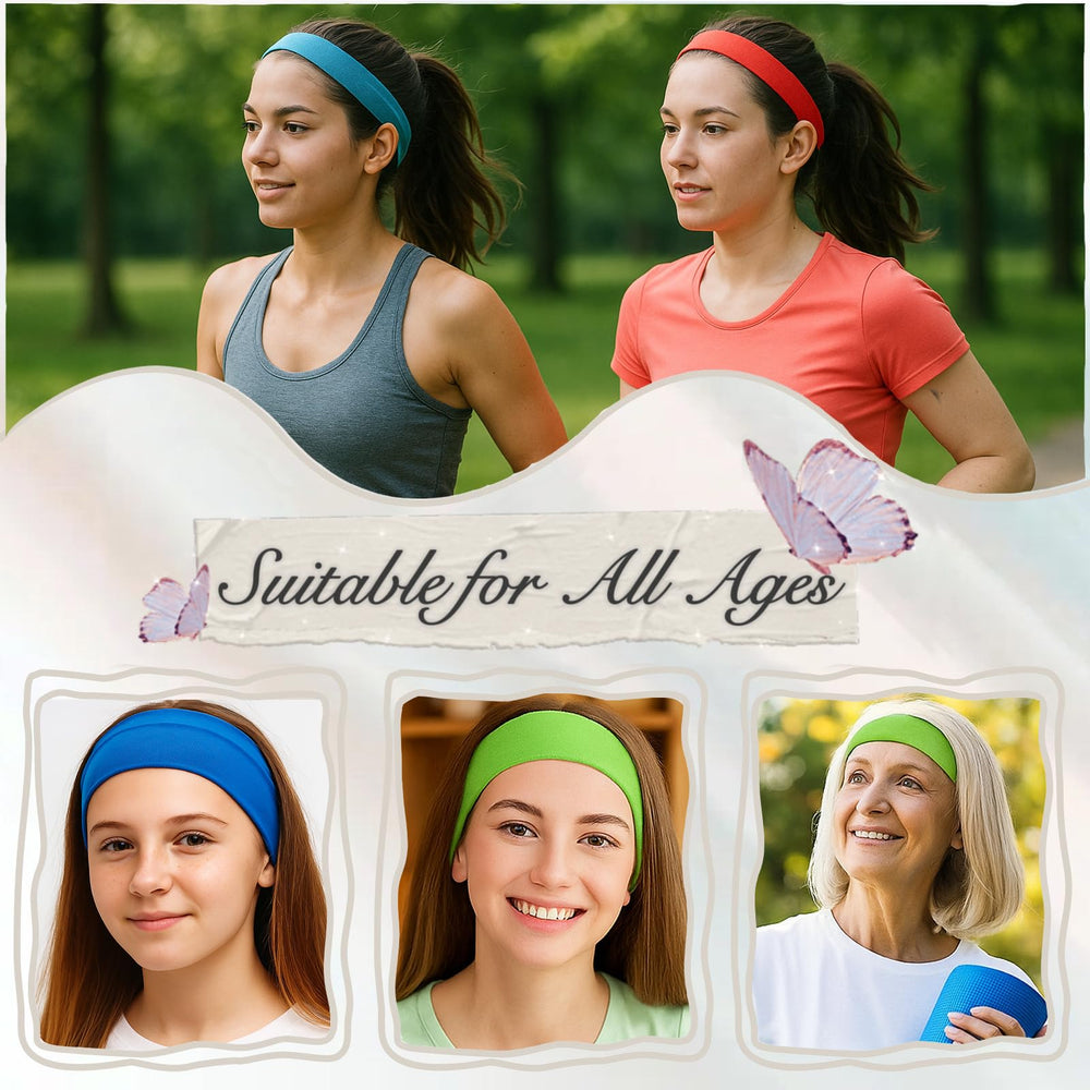 FODALUN headband styled with ponytail demonstrating comfortable fit benefit