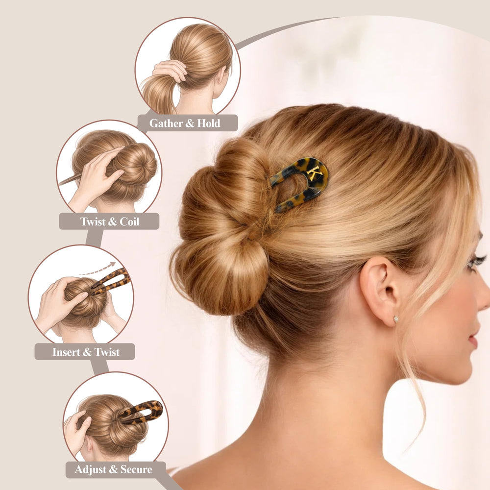 Fohufo worn in a casual hairstyle showing polished look and versatility