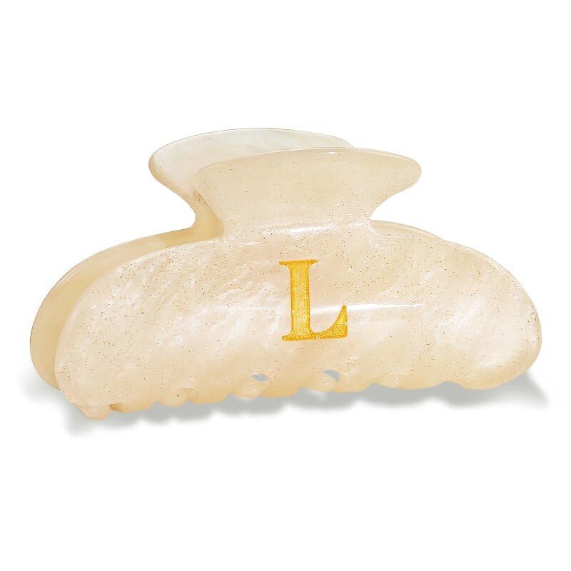 Fohufo front view of letter L clip showing monogram and stylish finish for a polished look