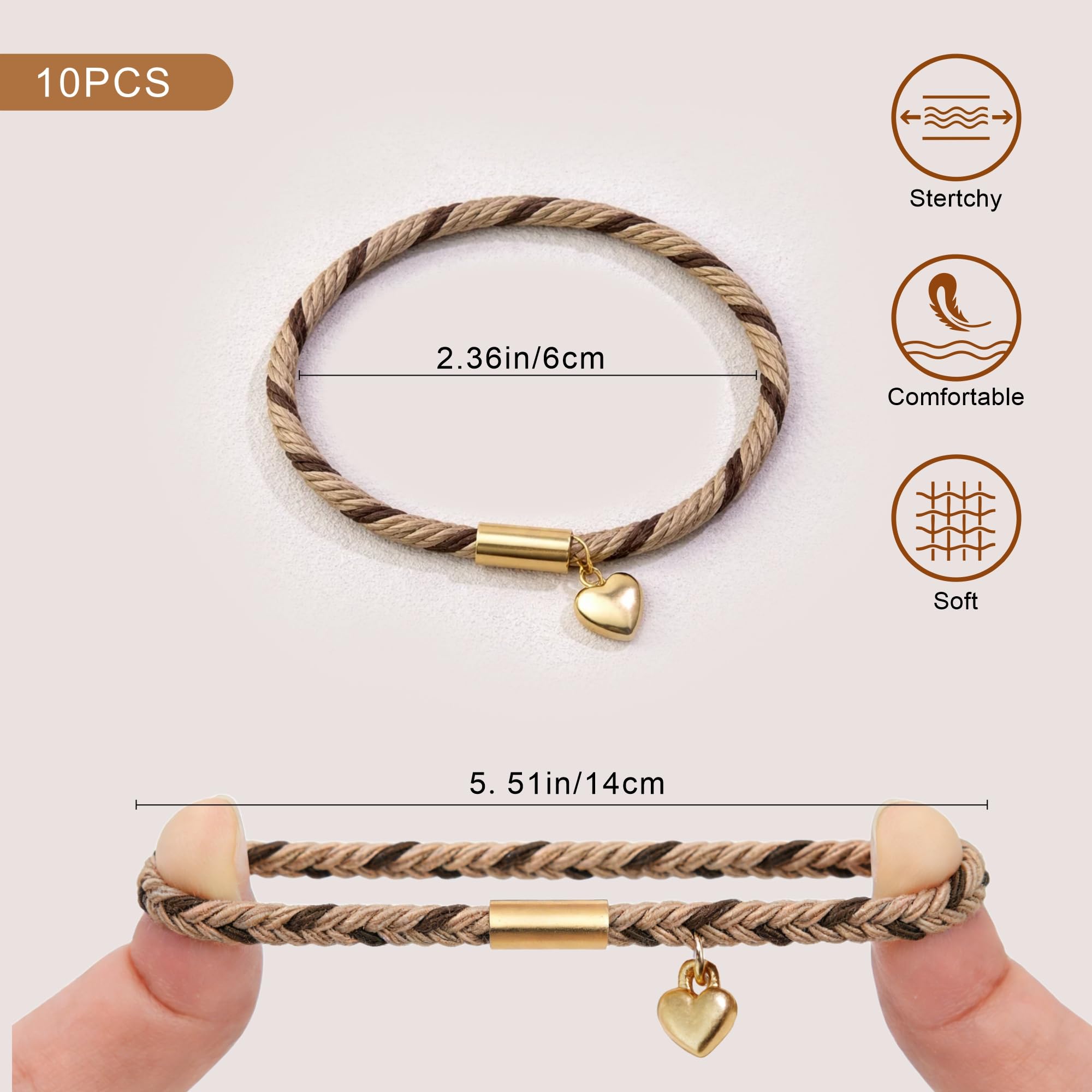 Fohufo worn as wrist bracelet, convenient style and hands-free storage