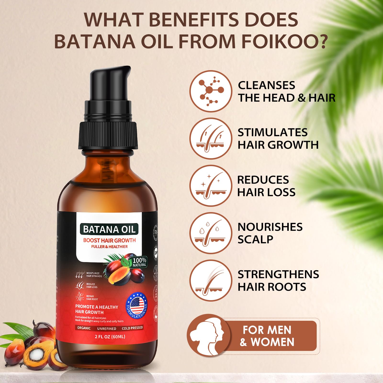 Foikoo spray nozzle detail demonstrating easy targeted scalp application